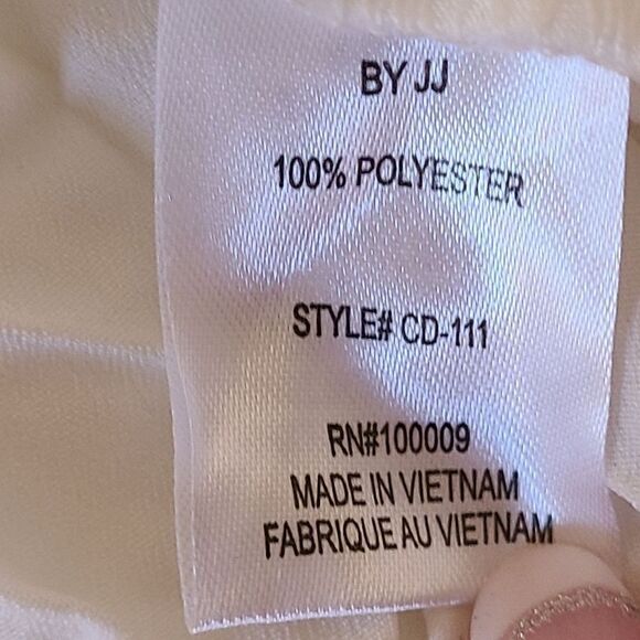 By JJ Lightweight Off White Summer Dress Size S - Picture 6 of 9